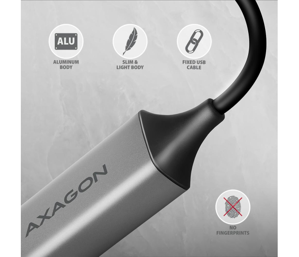 Axagon ADE-TXCA USB-C + USB-A gigabit ethernet adapter - 1485409 - zdjęcie 2